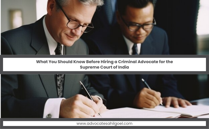 Criminal Advocate for the Supreme Court